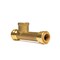 Quickfitting 1/2in Push-to-Connect x 1/2in Push-to-Connect x 1/2in FNPT Brass Female Slip Tee Adapter Fitting LF8147FR - alternate 1